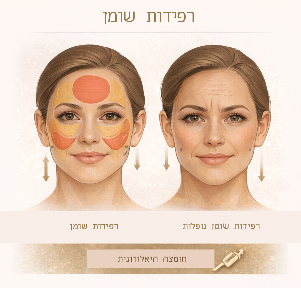 Fat pads: compartments and descent (English labels)